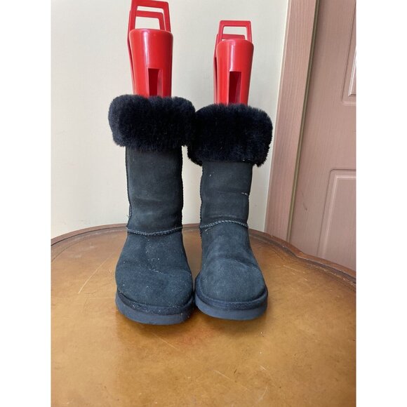 UGG Australia Women's Classic Black Winter Boots Size: 7 (5815) (F112) - Picture 2 of 8